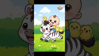 cute baby zebra 😍💕 #baby #animals #cute #kids #cartoon