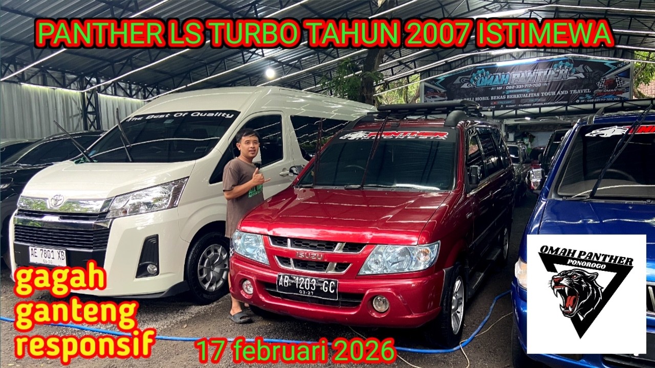 PANTHER LS TAHUN 2007 WARNA MERAH ISTIMEWA DI OMAH PANTHER PONOROGO 17 Februari 2026.