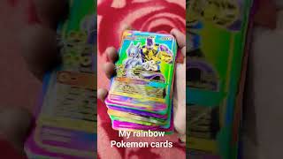 my rainbow Pokemon cards#The undefeatable red gx card hp 7500000