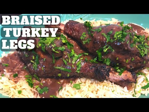 Red Wine Braised Turkey Legs on [Yoder YS640] (2018)