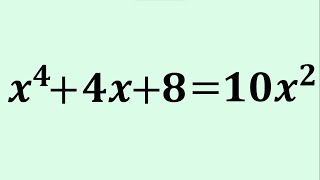 A Nice Quartic Equation | An Algebra Challenge