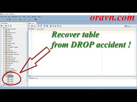 [en] SQL Developer: Recover table from DROP accident.