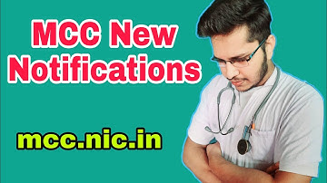 Latest Notice from mcc.nic.in | Subhojit Ghosh