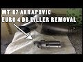 MT-07 Akrapovič Euro 4 Exhaust DB killer removal