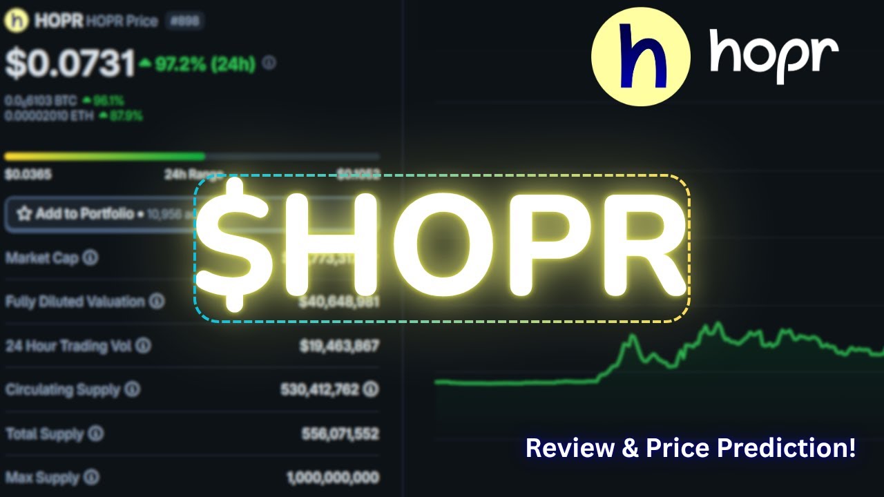 Hopr Crypto Review: HOPR Coin Price Prediction & Analysis! - YouTube