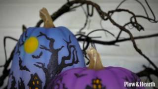 Color Changing Lighted Halloween Pumpkin, Short SKU# 65C77 - Plow & Hearth