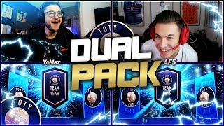 DUAL TOTY PACK OPENING VS YOMAX !!