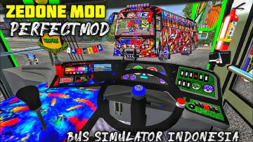 NEW ZEDONE MOD FOR BUSSID || FREE MOD || FULL LIGHTS MODS || BUS SIMULATOR INDONESIA || #bussidmods