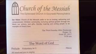 Church of the Messiah full service   6 25 2017