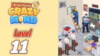 Brain Puzzle:3 Crazy Mind Level 11 Solution Walkthrough 