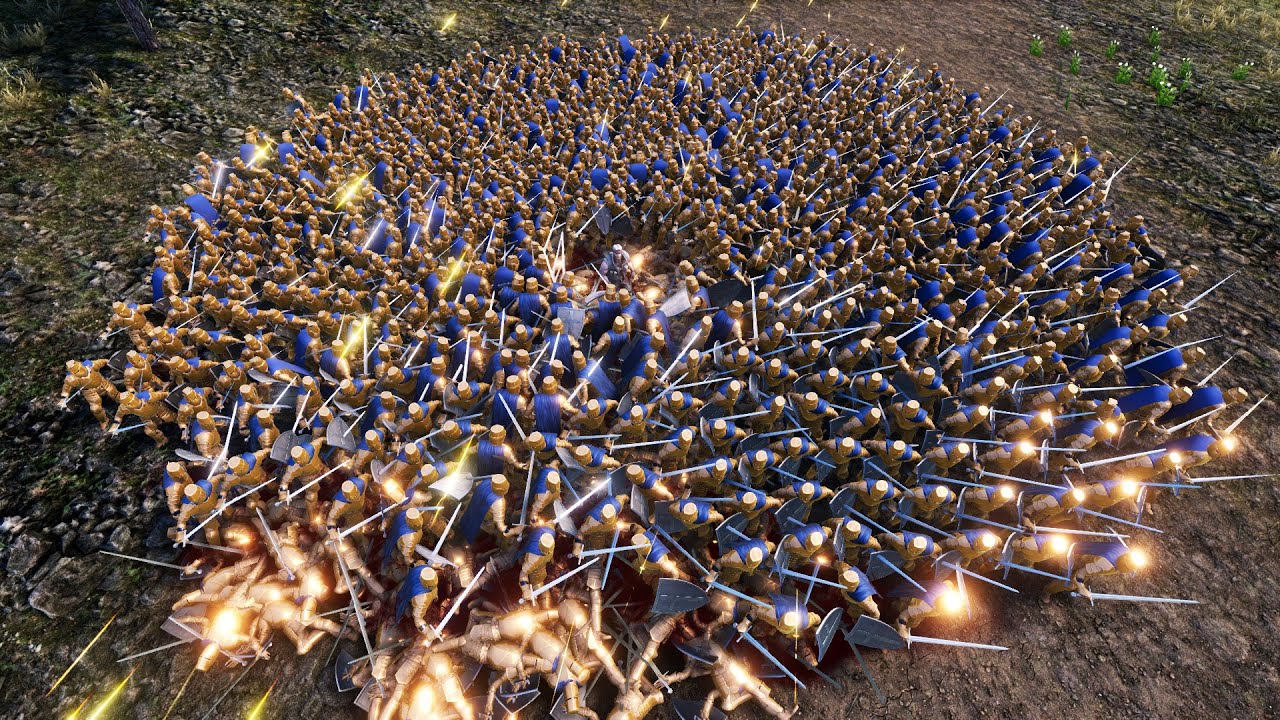 1000 GOLDEN KNIGHTS Vs CAPTAIN, MODERN SOLDIERS ULTIMATE EPIC BATTLE SIMULATOR UEBS