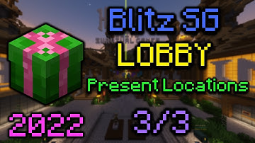 (2022) ALL PRESENT LOCATIONS IN BLITZ SG LOBBY [3/3] (Hypixel Blitz Survival Games Lobby Quest)