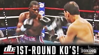 FIRSTROUND KNOCKOUTS! | Jermain Taylor, Amanda Serrano, Andre Berto, Jose Pedraza, & more!