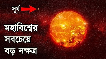 মহাবিশ্বের সবথেকে বড় নক্ষত্র কতটা বড় জানলে চোখ কপালে উঠবে | Largest Star and Black Hole In Space