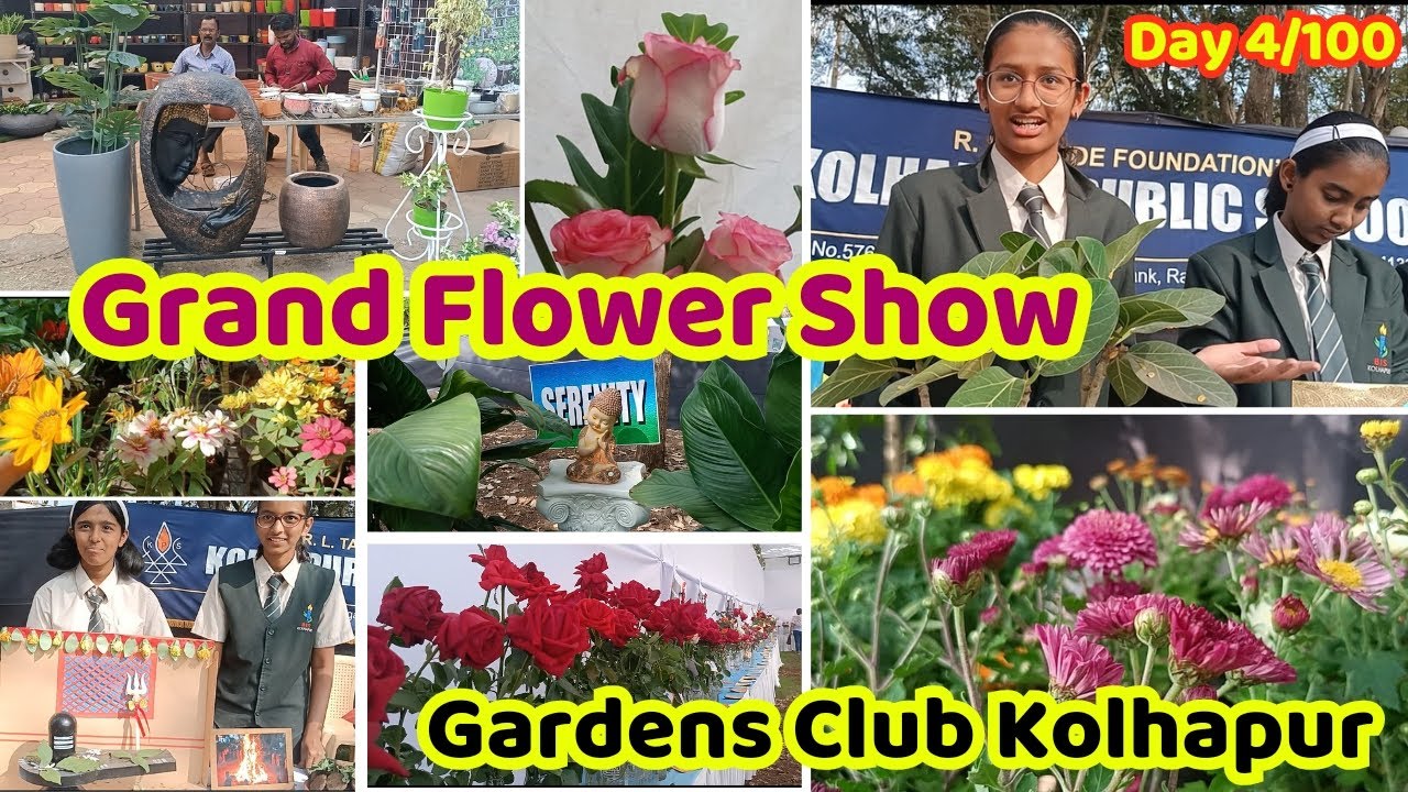 Grand Flower Show By Gardens Club Kolhapur flowershow gardening 