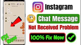 Fix Instagram Messages Not Received Problem 2026 Instagram Dm Not Showing Or Coming Fix