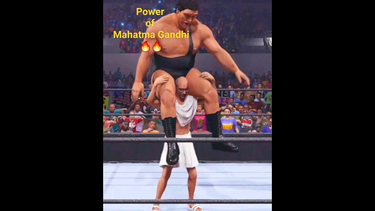 Power of Mahatma Gandhi   WWE 2K24  shorts  short  mahatmagandhi