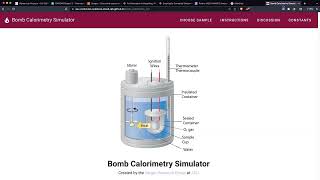 Project 2 - Thermochemistry - Online Physical Chemistry Lab - Overview