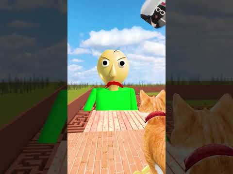 MOAI AND BALDI GIFTED A NEW CAR TO ME IN BIG MAZE #shorts