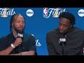 Jalen Brunson and OG speak on Game 1 win vs Spurs in NBA Finals - Postgame interview
