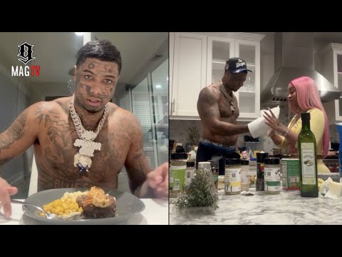 "I'm Ready To Eat It Up" Blueface Takes Stunna Girl Grocery Shopping To Cook For Him! 👩🏽‍🍳