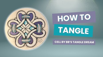 How to Draw Zentangle Pattern Cell by BB