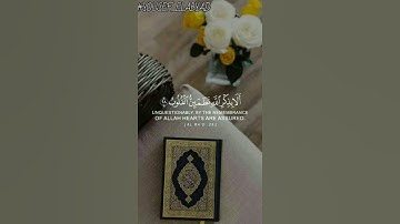 ﴿الذين امنوا و تطمئن قلوبهم بذكر الله الا بذكر الله تطمئن القلوب﴾ سوره الرعد الايه 28 /ياسر الدوسري