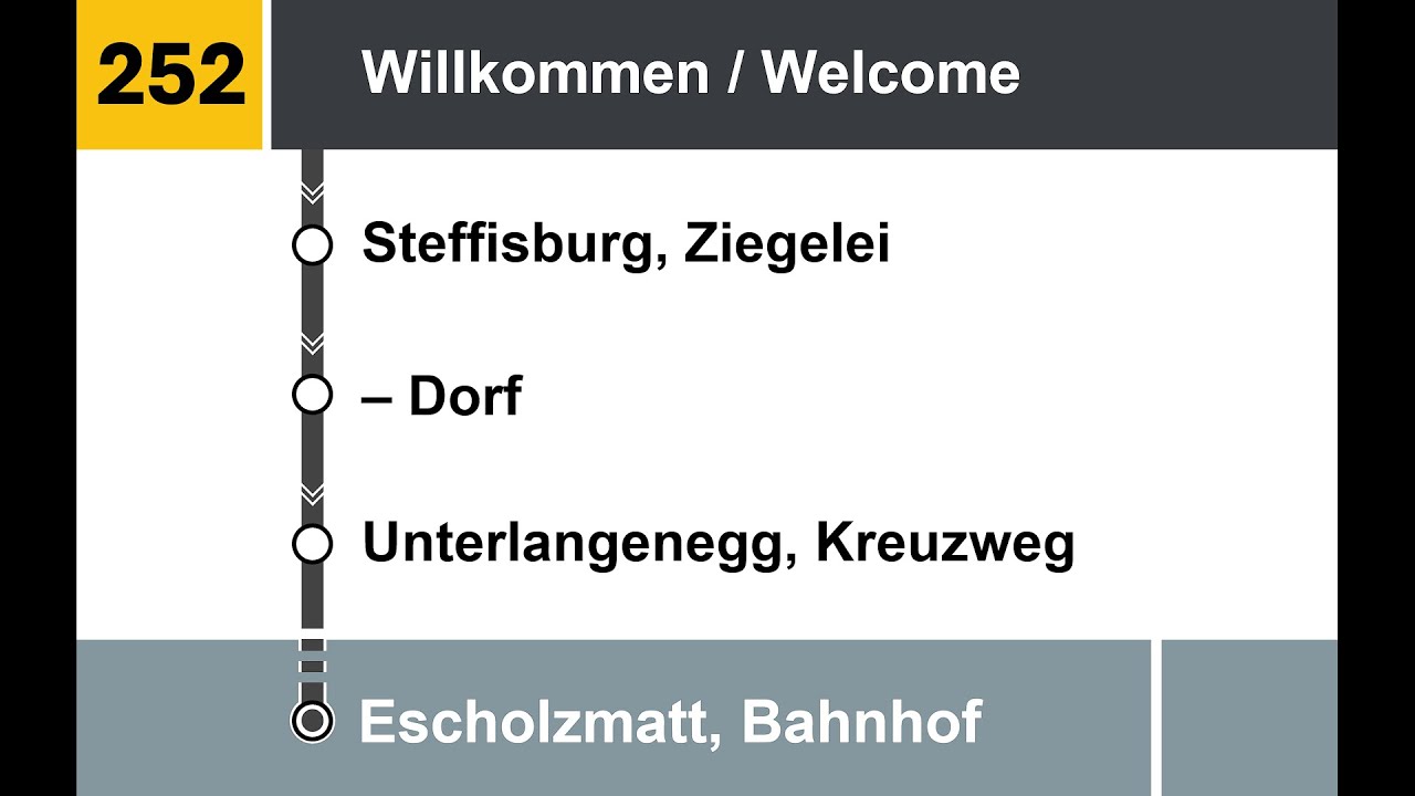 STI Ansagen » 252 Thun, Bahnhof — Escholzmatt, Bahnhof | Schallenberg | SLBahnen
