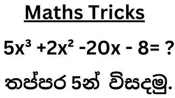 වර්ගඡ සමීකරණ - Quadratic Equations |  OL and A/L Maths / Discussion in Sinhala | Wargaja samikarana.