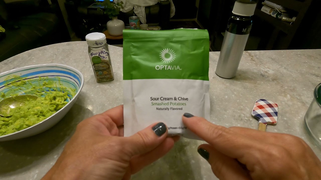 Optavia Smashed Potatoes fueling Sandwich hack