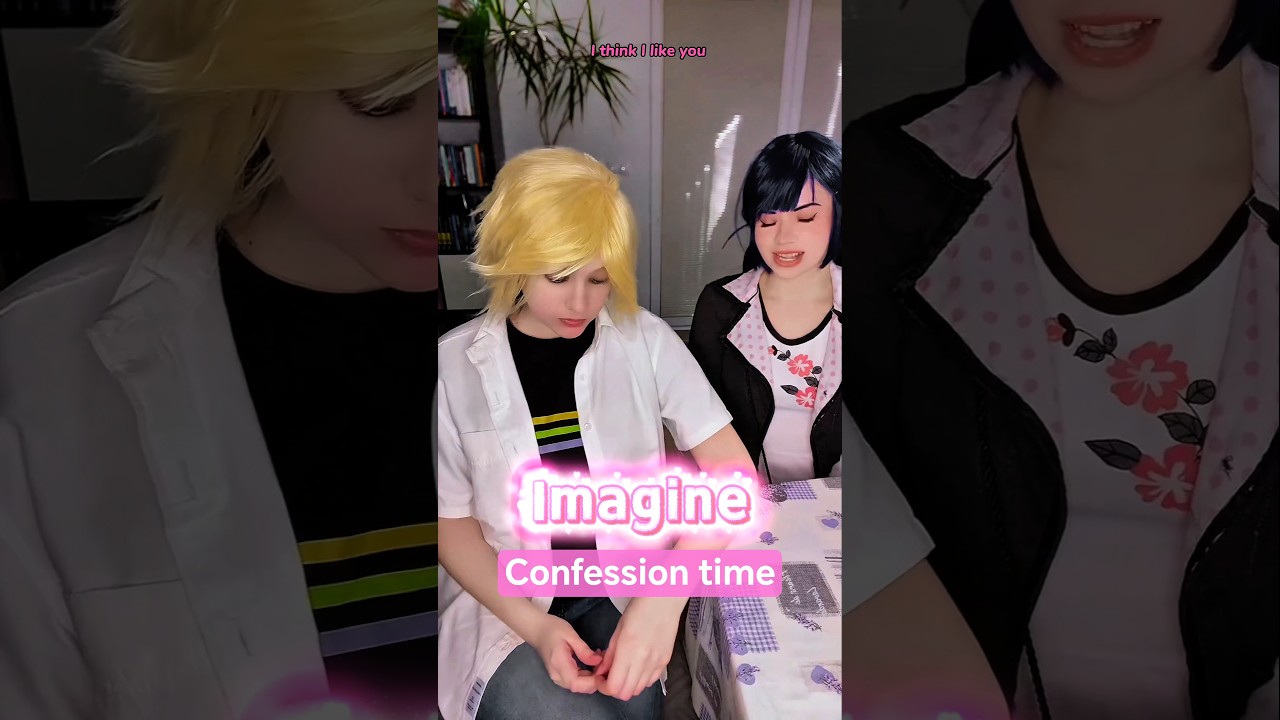 I like you! | Adrien & Marinette @nikkihatsunecosplay #cosplay #shorts #miraculous
