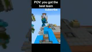you got best team in bedwars#technoblade#minecraft#bedwars#hypixel#backrooms#gaming#7x7#subscribe