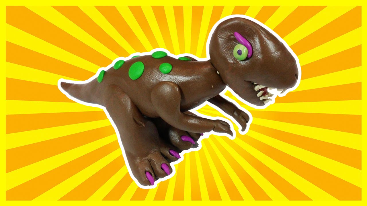 The Good Dinosaur Play Doh, How To Make Dinosaur With Play Doh, Animals  For Kids