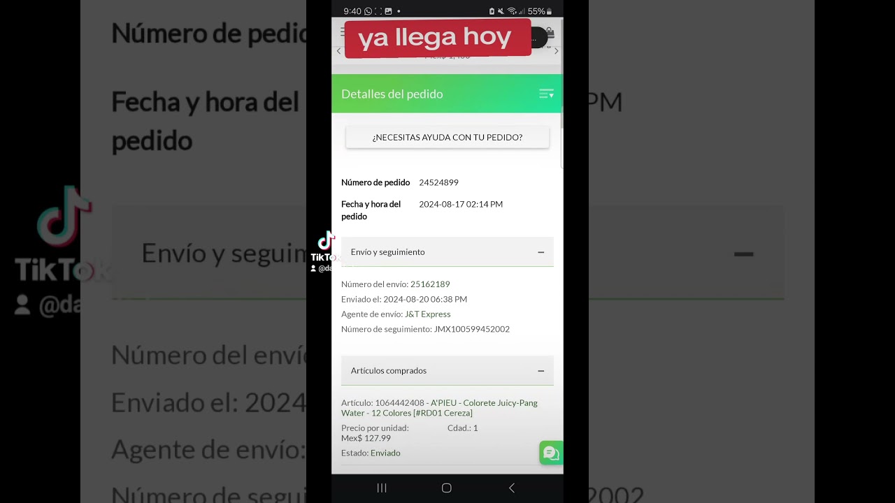 Como rastrear mi pedido de yesstyle 