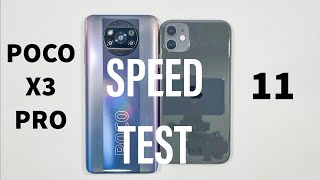 Xiaomi Poco X3 Pro vs Iphone 11 Speed Test