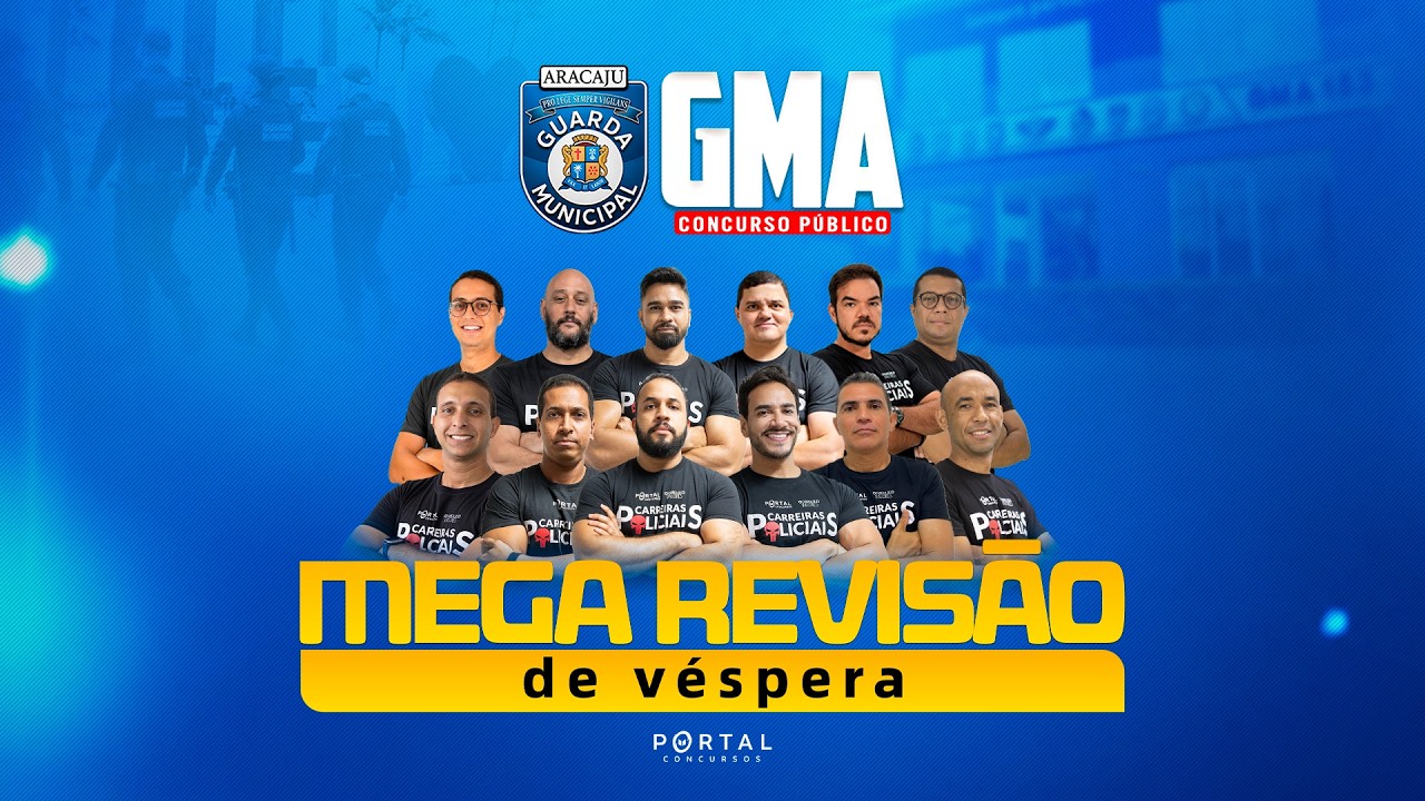 CONCURSO GM ARACAJU/SE | MEGA REVISÃO DE VÉSPERA