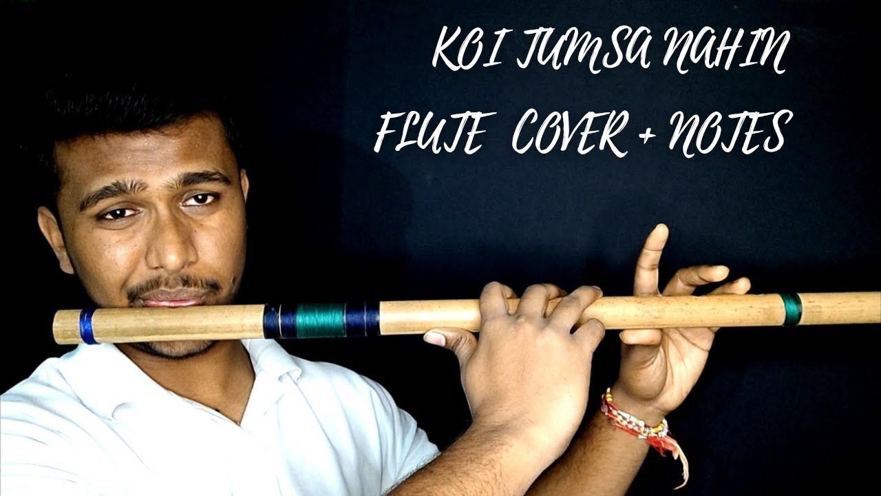 Koi Tumsa Nahin Flute Cover + Notes Krrish Flute Tutorial Sonu Nigam Shreya Ghosal
