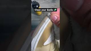 This is the easiest way to clean your dunks! #sneakercleaning #sneakerhead #shoecleaner