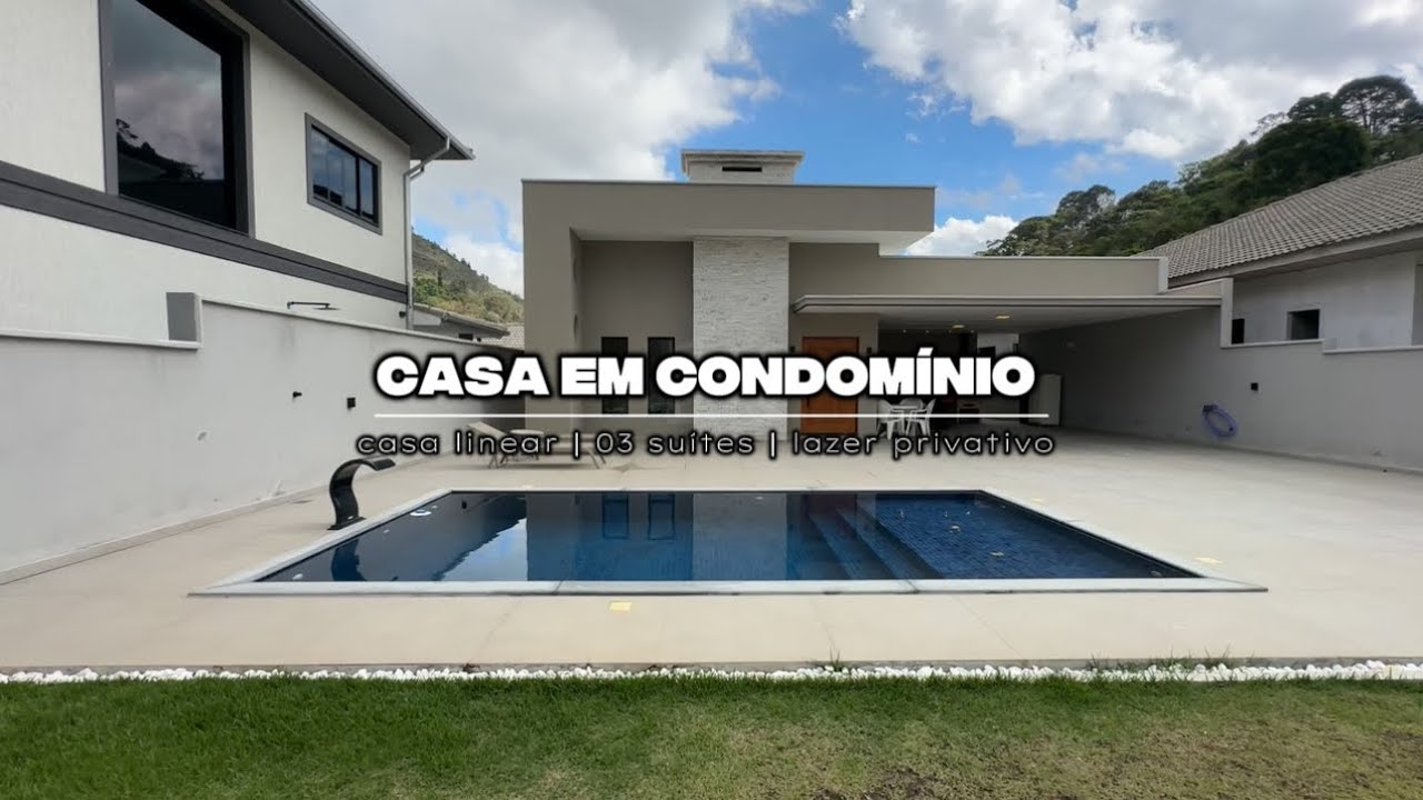 (CC00207|VENDA) Casa com 03 suítes e lazer privativo no bairro Green Valley, em Teresópolis!