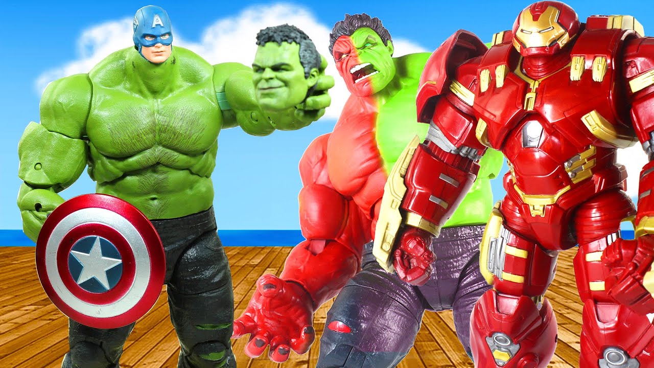 Hulkbuster Vs Hulk Avengers Superhero Top 10 Action Scene Figure Stopmotion 