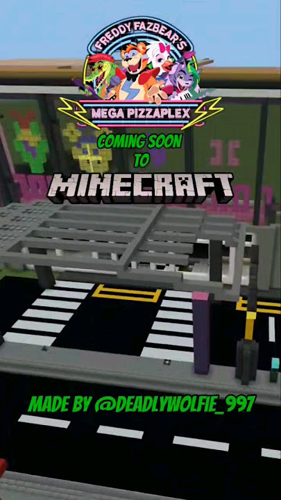 Minecraft Mega Pizzaplex by @🐺The Deadly Wolfie🐺. #fnafsecuritybreach#trending #minecraft#edits#fnaf
