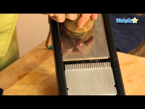 How to Waffle Cut a Potato Using a Mandoline