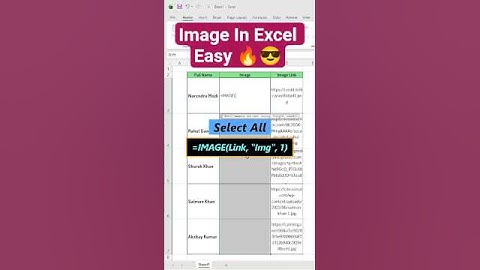 Insert Image in Excel Like a Pro 🔥 No Cell Adjustment Needed! #excelshorts