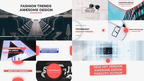 Typography Slides V1 Premiere Pro Templates