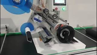 Automatic labeling machine for multi-purpose, professional in mask packaging, personalized adhesive