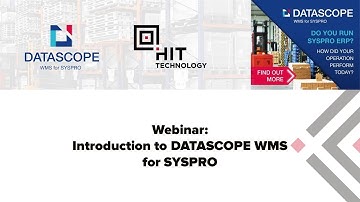 Introduction to DATASCOPE WMS - HIT Technology Webinar- August 2024