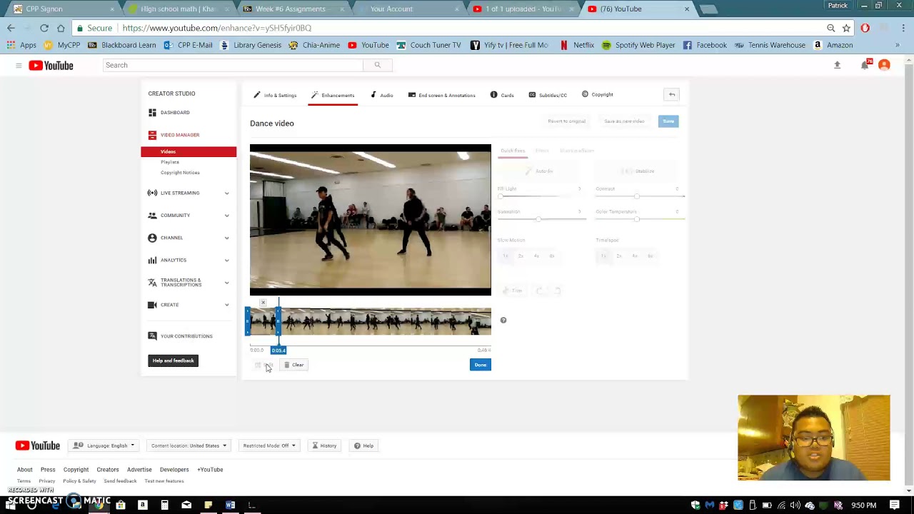 Screencast Assignment - YouTube