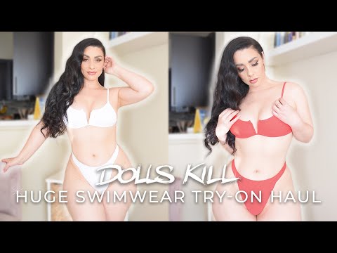 HUGE SWIMWEAR TRY ON HAUL | DOLLS KILL