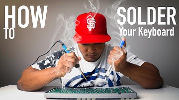 How To Solder Your Custom Keyboard! Takes only 15 minutes!