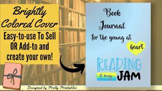 PLR PRINTABLE TEMPLATE | Book Journal & Reading Log Printable for Commercial PLR Use